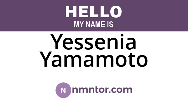 Yessenia Yamamoto