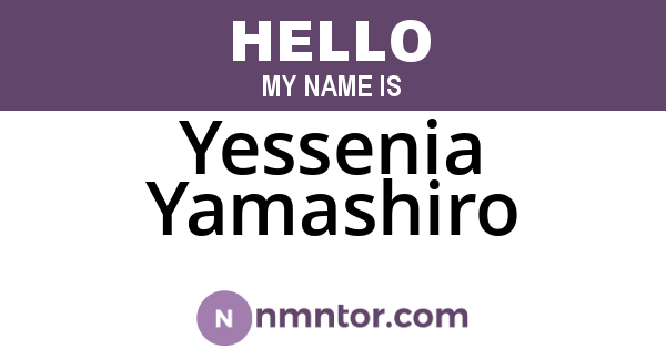 Yessenia Yamashiro