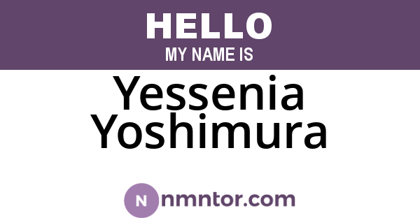 Yessenia Yoshimura