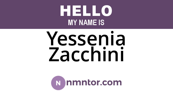 Yessenia Zacchini