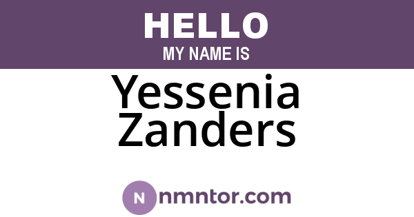 Yessenia Zanders