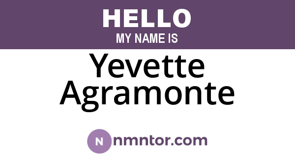 Yevette Agramonte