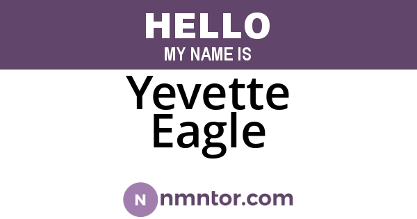 Yevette Eagle