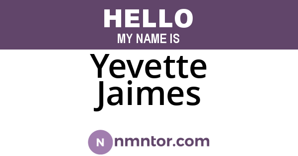 Yevette Jaimes