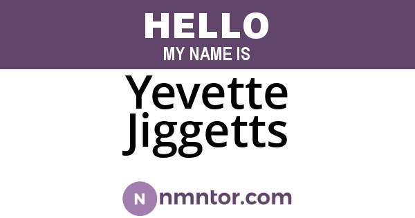 Yevette Jiggetts