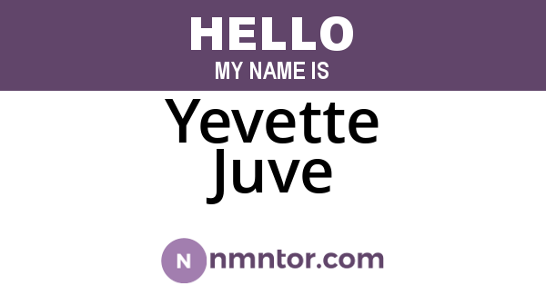 Yevette Juve