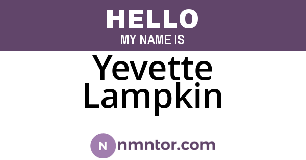 Yevette Lampkin