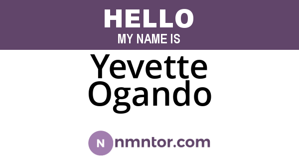 Yevette Ogando