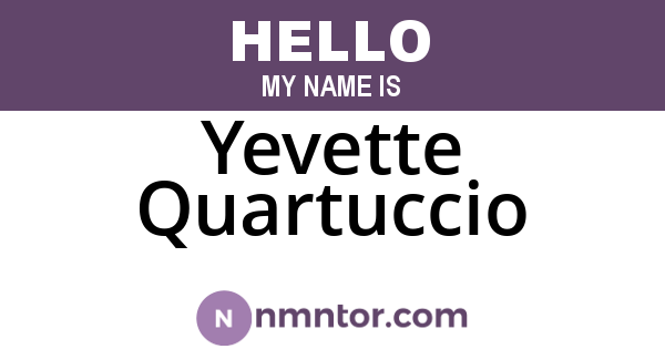 Yevette Quartuccio