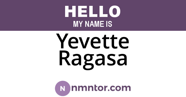 Yevette Ragasa