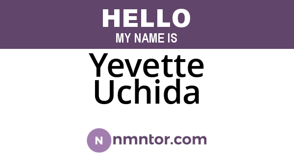 Yevette Uchida