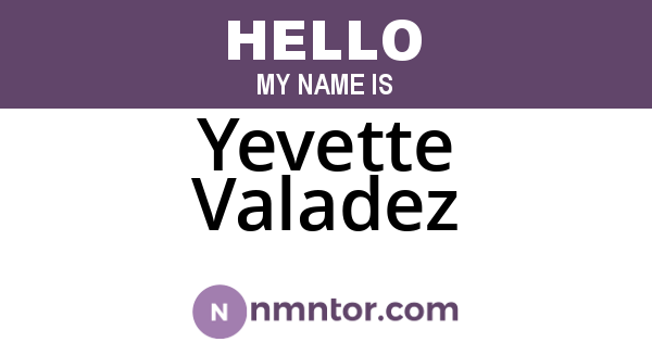 Yevette Valadez