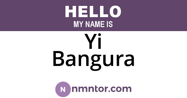 Yi Bangura