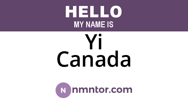 Yi Canada
