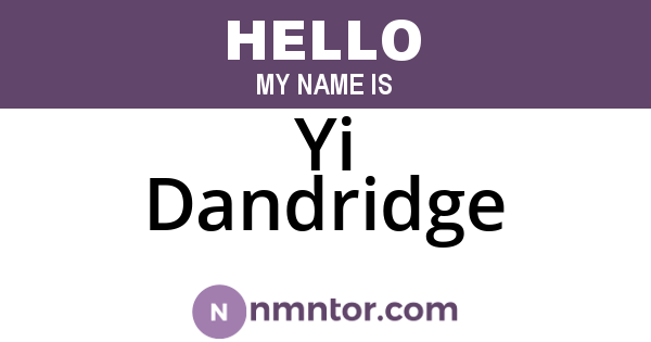 Yi Dandridge
