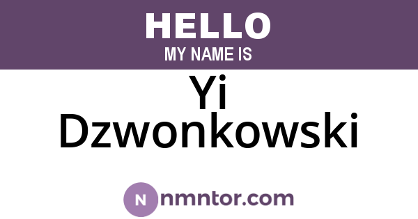 Yi Dzwonkowski