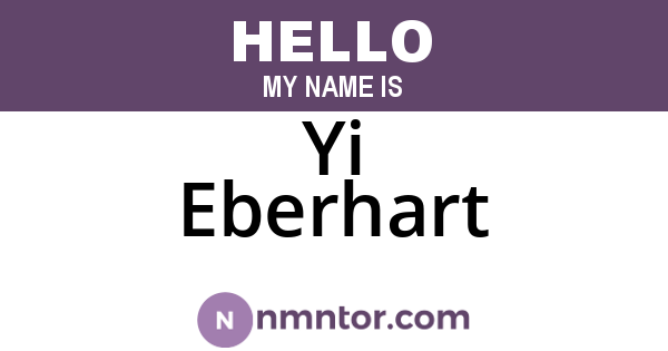 Yi Eberhart