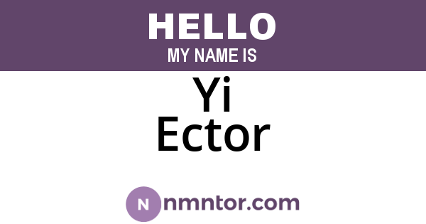 Yi Ector