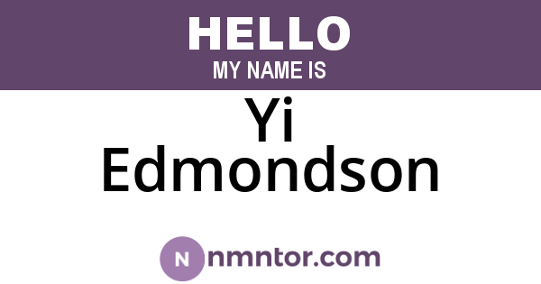 Yi Edmondson