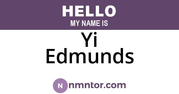 Yi Edmunds