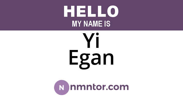 Yi Egan