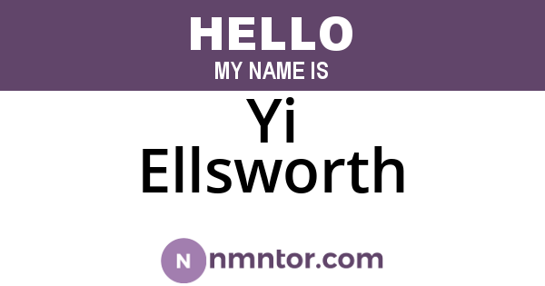 Yi Ellsworth