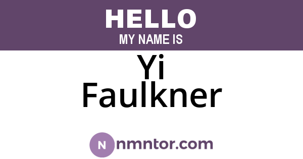 Yi Faulkner