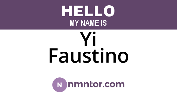 Yi Faustino
