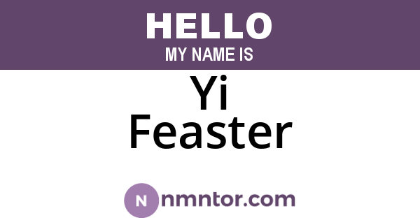 Yi Feaster