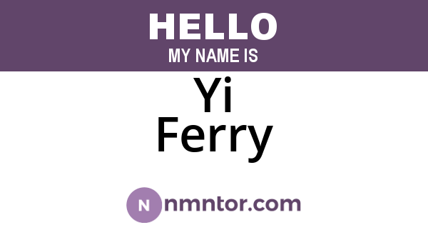 Yi Ferry