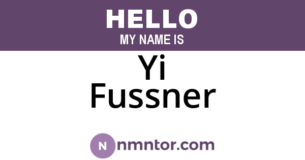 Yi Fussner