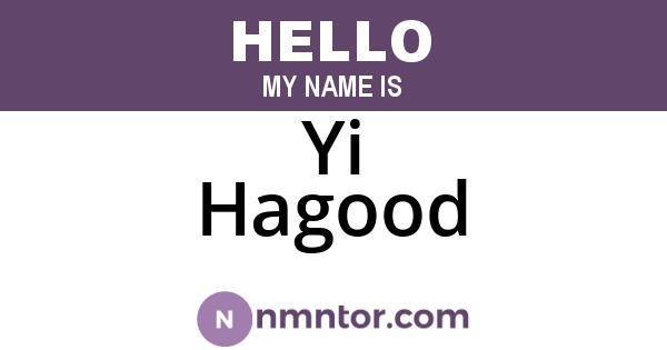 Yi Hagood
