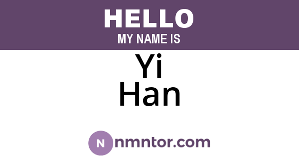 Yi Han