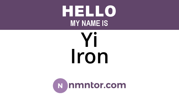 Yi Iron