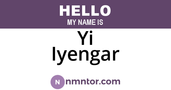 Yi Iyengar