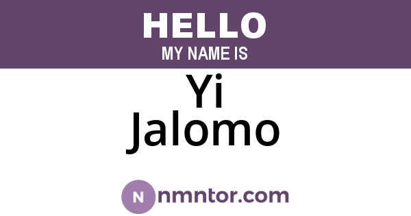 Yi Jalomo