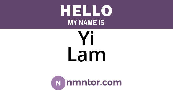 Yi Lam