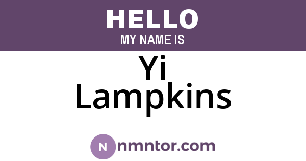 Yi Lampkins