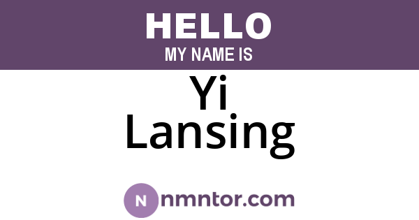 Yi Lansing