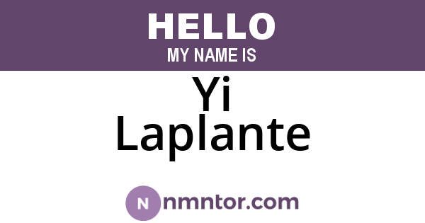 Yi Laplante