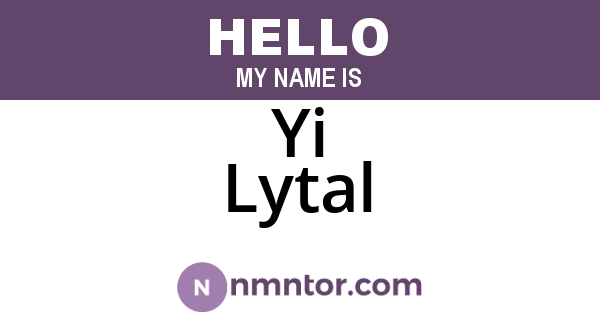 Yi Lytal