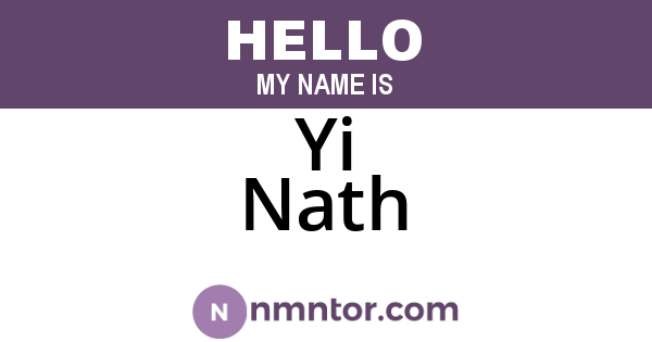 Yi Nath