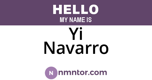 Yi Navarro