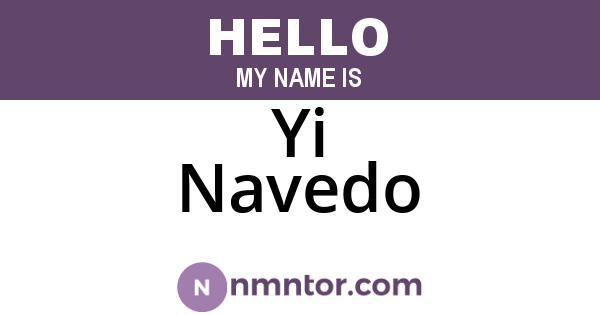 Yi Navedo