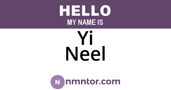 Yi Neel