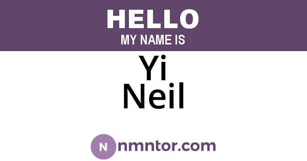Yi Neil