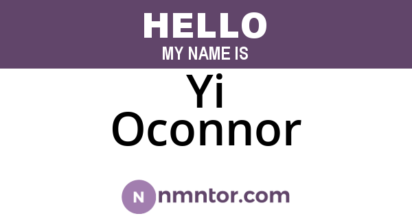 Yi Oconnor