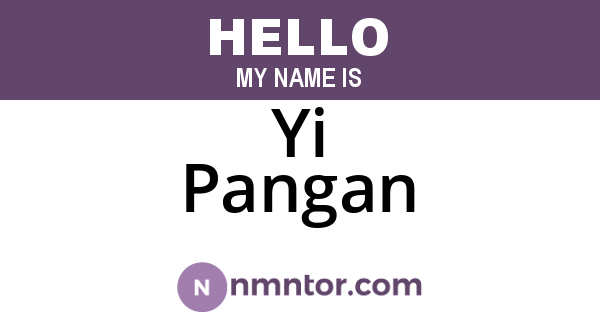 Yi Pangan