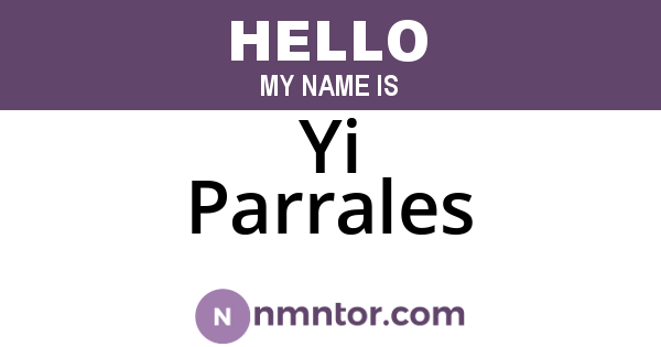 Yi Parrales