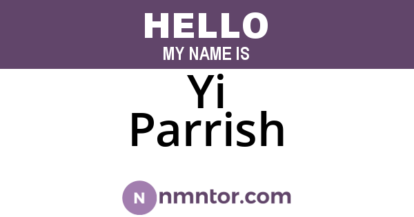 Yi Parrish